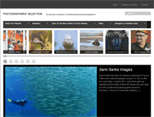 Tablet Screenshot of photographersselection.org